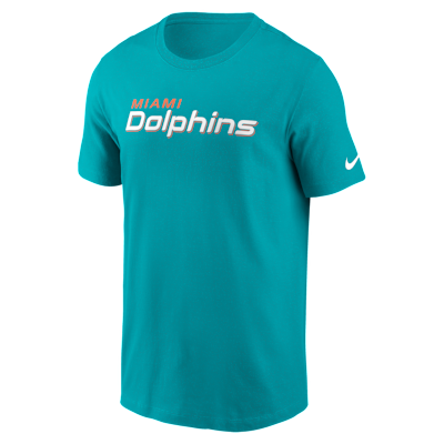 Miami Dolphins Primetime Wordmark Essential Men's Nike NFL T-Shirt
